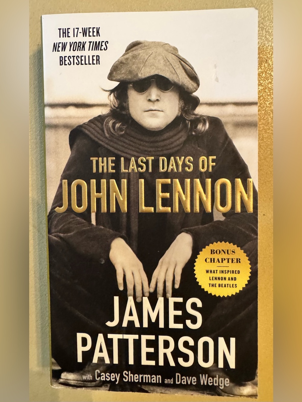The Last Days of John Lennon by James Patterson - Black & Gold Cover